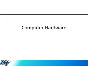 Computer Hardware Input Devices In computing an input