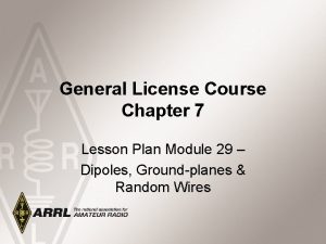 General License Course Chapter 7 Lesson Plan Module