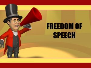 FREEDOM OF SPEECH SEDITIOUS SPEECH Speech criticizing the