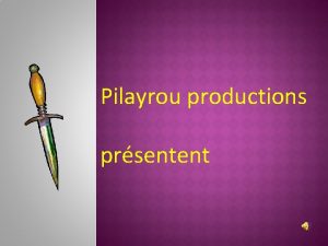 Pilayrou productions prsentent Crimes et chtiments Seuls ou