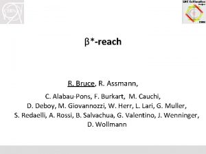 reach R Bruce R Assmann C AlabauPons F