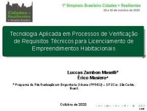 Tecnologia Aplicada em Processos de Verificao de Requisitos