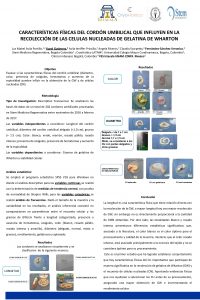 CARACTERSTICAS FSICAS DEL CORDN UMBILICAL QUE INFLUYEN EN