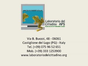 Via B Buozzi 48 06061 Castiglione del Lago
