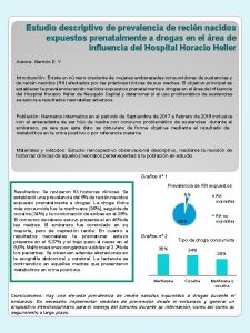 Estudio descriptivo de prevalencia de recin nacidos expuestos