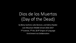 Dios de los Muertos Day of the Dead