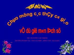 GV NGUYN VN THNH TRNG PTDTBT TH THCS