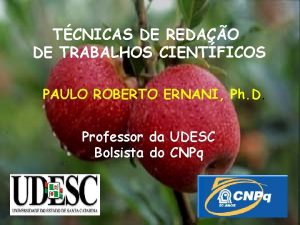 TCNICAS DE REDAO DE TRABALHOS CIENTFICOS PAULO ROBERTO