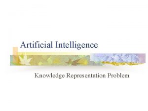 Artificial Intelligence Knowledge Representation Problem Knowledge bases n