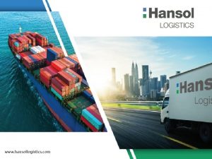 www hansollogistics com Valueup 1 2 3 2021