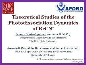 Theoretical Studies of the Photodissociation Dynamics of Br