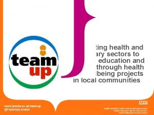 Connecting health and voluntary sectors to enhance education