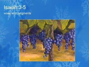 Isaiah 3 5 woes and judgments Moroni 8