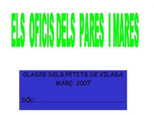 CLASSE DELS PETITS DE VILADA MAR 2007 SC