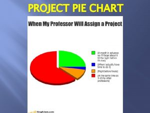 PROJECT PIE CHART CHAPTER 2 ORGANIZING AND PRESENTING