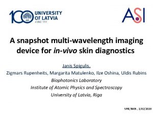A snapshot multiwavelength imaging device for invivo skin