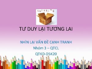 T DUY LI TNG LAI NHN LI VN