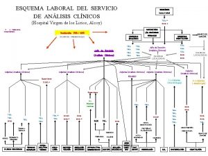 ESQUEMA LABORAL DEL SERVICIO DE ANLISIS CLNICOS BIOQUMICA