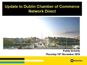 Update to Dublin Chamber of Commerce Network Direct