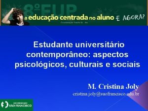 Estudante universitrio contemporneo aspectos psicolgicos culturais e sociais