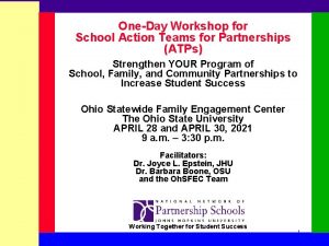 OneDay Workshop for School Action Teams for Partnerships