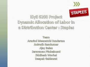 ISy E 6203 Project Dynamic Allocation of Labor