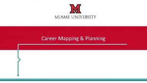Career Mapping Planning Welcome and Overview Career Success