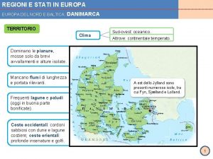REGIONI E STATI IN EUROPA DEL NORD E