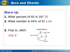 11 2 Arcs and Chords Warm Up 1