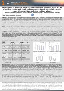 Effekte eines 20 wchigen Ausdauertrainings Rad vs WalkingLaufen