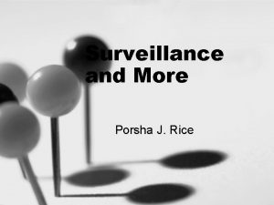 Surveillance and More Porsha J Rice Surveillance Cameras