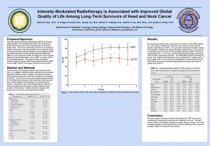 IntensityModulated Radiotherapy is Associated with Improved Global Quality