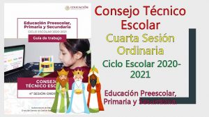 Consejo Tcnico Escolar Cuarta Sesin Ordinaria Ciclo Escolar