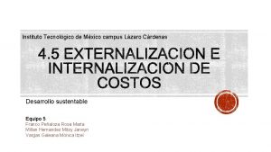 Instituto Tecnolgico de Mxico campus Lzaro Crdenas Desarrollo