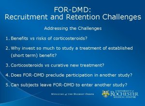 FORDMD Recruitment and Retention Challenges Addressing the Challenges