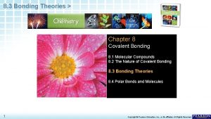 8 3 Bonding Theories Chapter 8 Covalent Bonding