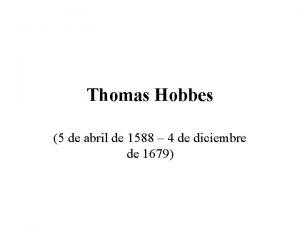 Thomas Hobbes 5 de abril de 1588 4