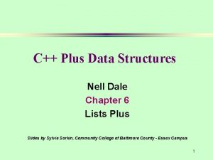 C Plus Data Structures Nell Dale Chapter 6 C Plus Data Structures Nell Dale Chapter 6