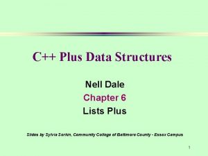 C Plus Data Structures Nell Dale Chapter 6