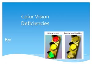 Color Vision Deficiencies By Color Deficiency Differences in