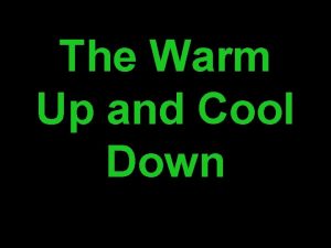 The Warm Up and Cool Down Essential Questions