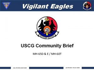 Vigilant Eagles USCG Community Brief MH65 D E