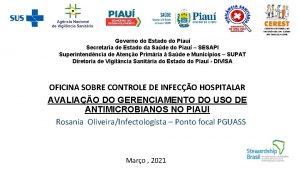 Governo do Estado do Piau Secretaria de Estado