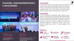 Conexo empreendedorismo e diversidade CONEXO SINDICONET 2019 CHALLENGE