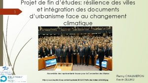 1 Projet de fin dtudes rsilience des villes