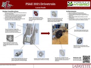 FSAE 2021 Drivetrain Lucas Foulk A joint project