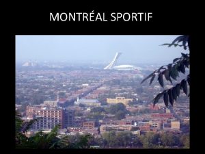 MONTRAL SPORTIF Les activits prsentes dans ce Power