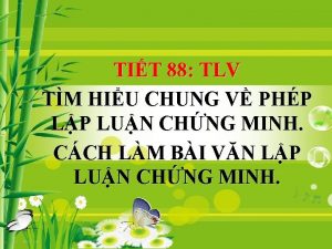 TIT 88 TLV TM HIU CHUNG V PHP