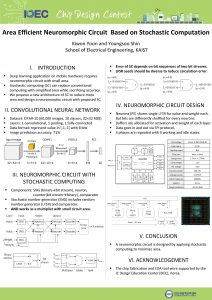 Area Efficient Neuromorphic Circuit Based on Stochastic Computation