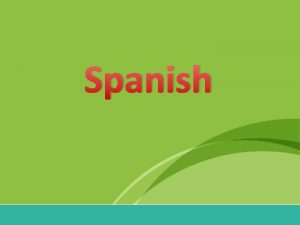 Spanish Spanish Home Learning Spanish Home Learning As